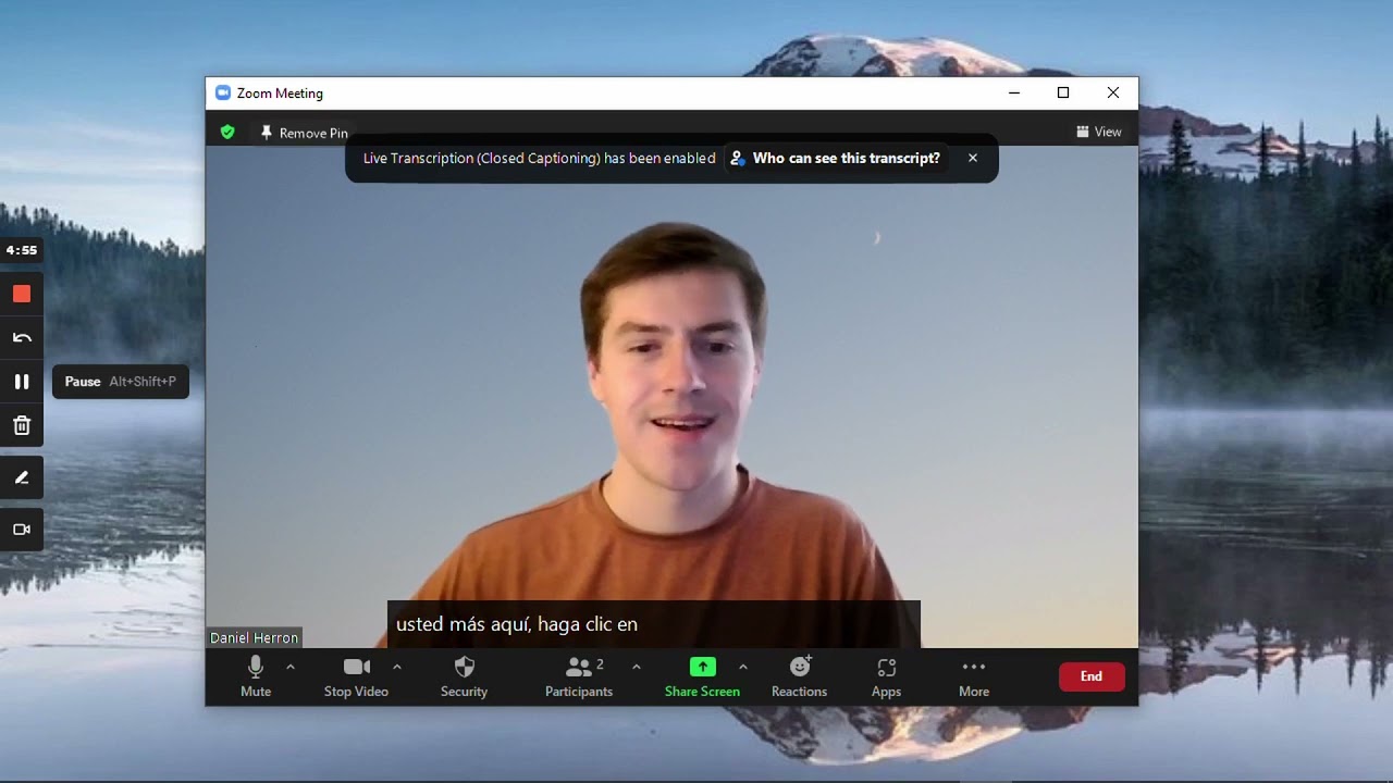 Add captions and translations to Zoom meetings and events