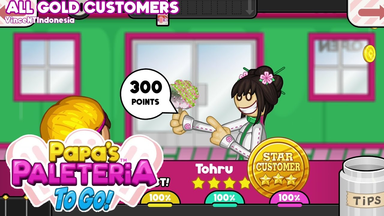 Papa's Paleteria To Go! - All Gold Customers (Perfect Day)