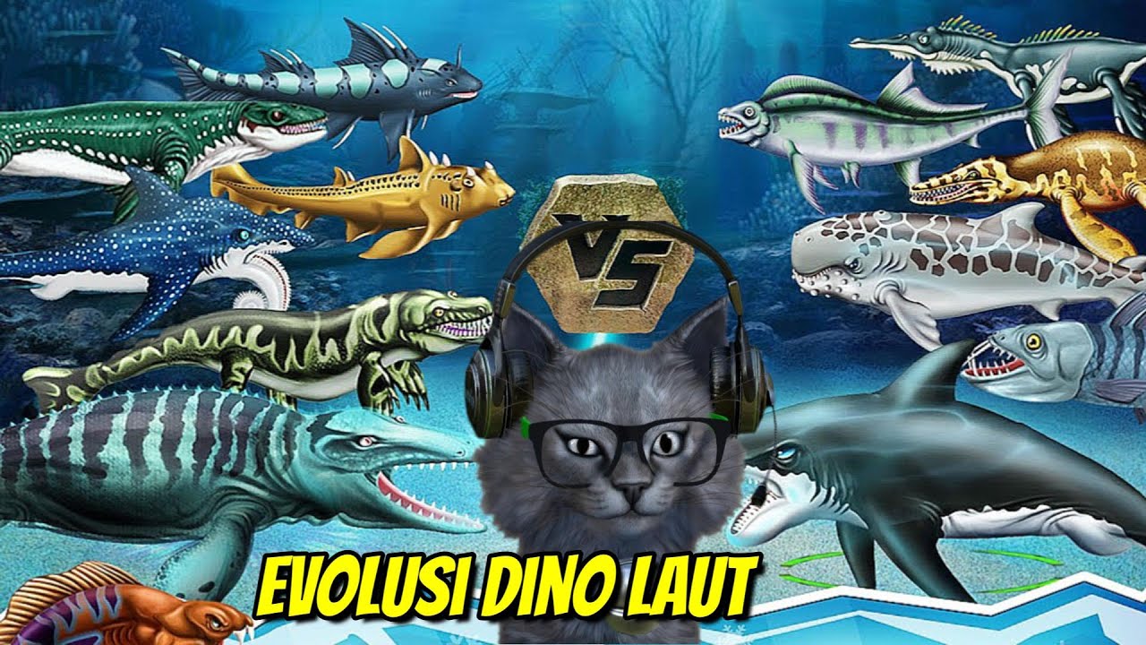 EVOLUSI SEMUA DINOSAURUS LAUT, SEMUA MUSUH DIBANTAI HABIS - Jurassic Dino Water World Indonesia