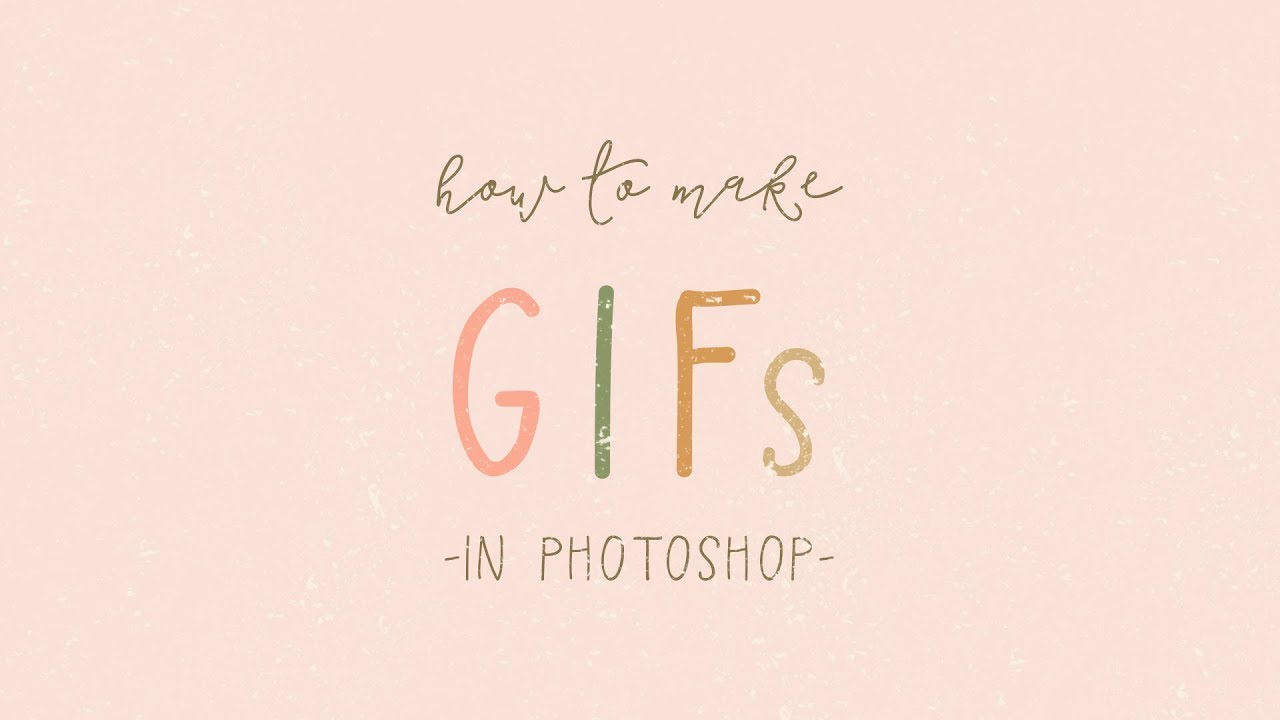 How to make animated GIFs in Photoshop