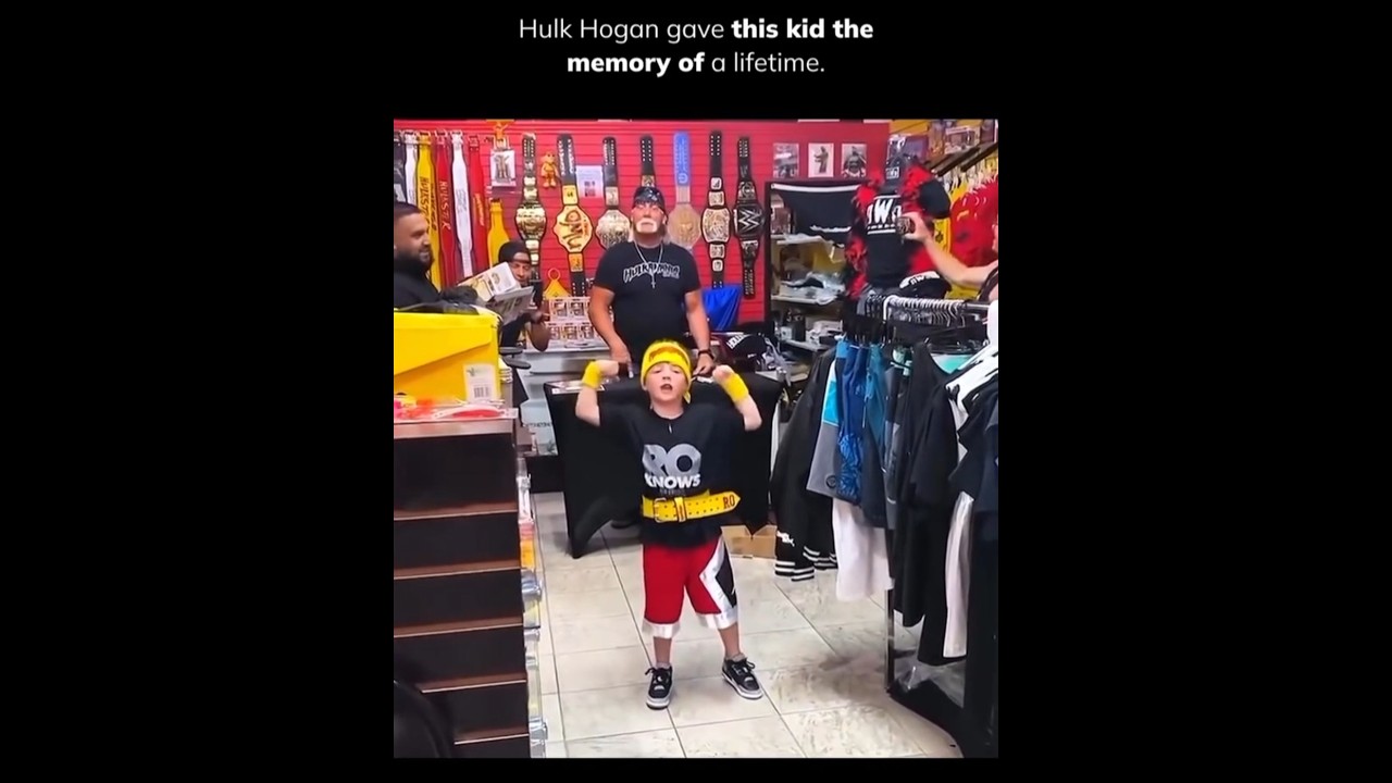 Hulk Hogan gave this kid the memory of a lifetime