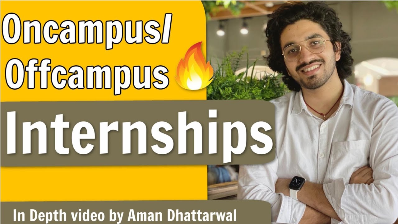 How to get an Internship in India ? | How to crack Top MNC's | Which semester is the best |