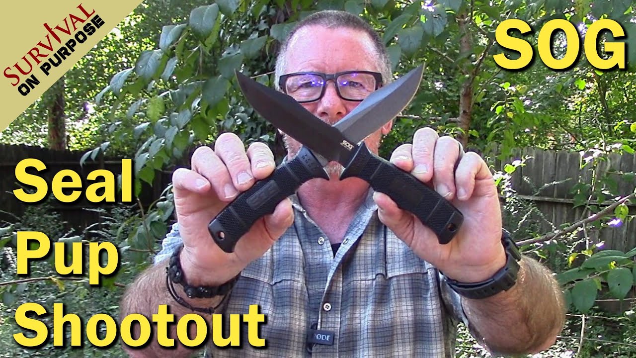 SOG Seal Pup Knife vs Seal Pup Elite - Sharp Saturday