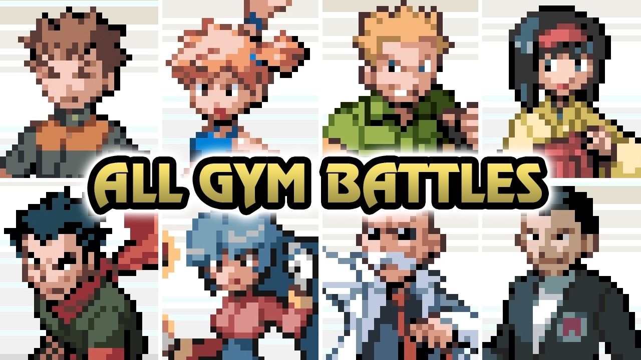 Pok&eacute;mon Fire Red & Leaf Green ⸱ All Gym Leader Battle (HQ)