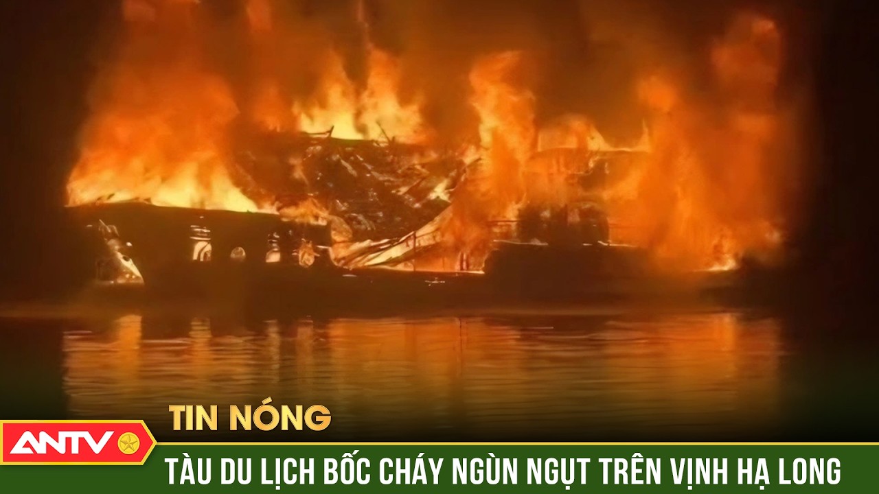 Cháy tàu du lịch trên vịnh Hạ Long, 41 người thoát nạn | ANTV