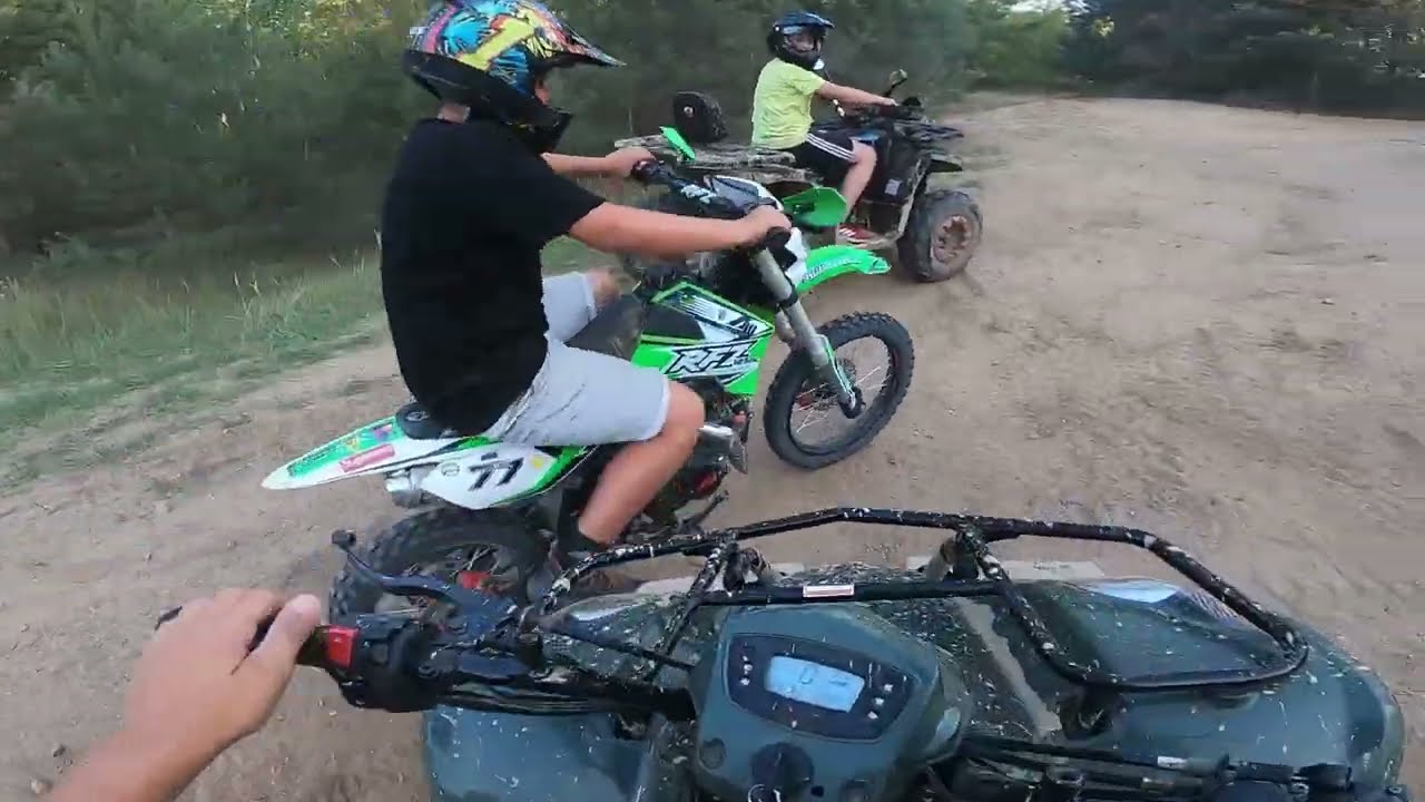 Luźna jazda wieczorkiem - Kymco mxu 150/ RFZ 125/ Fourcraft 250