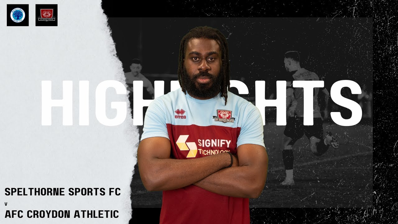 Spelthorne Sports FC Vs AFC Croydon Athletic | 1-0 Victory Highlights | 13th January 2024