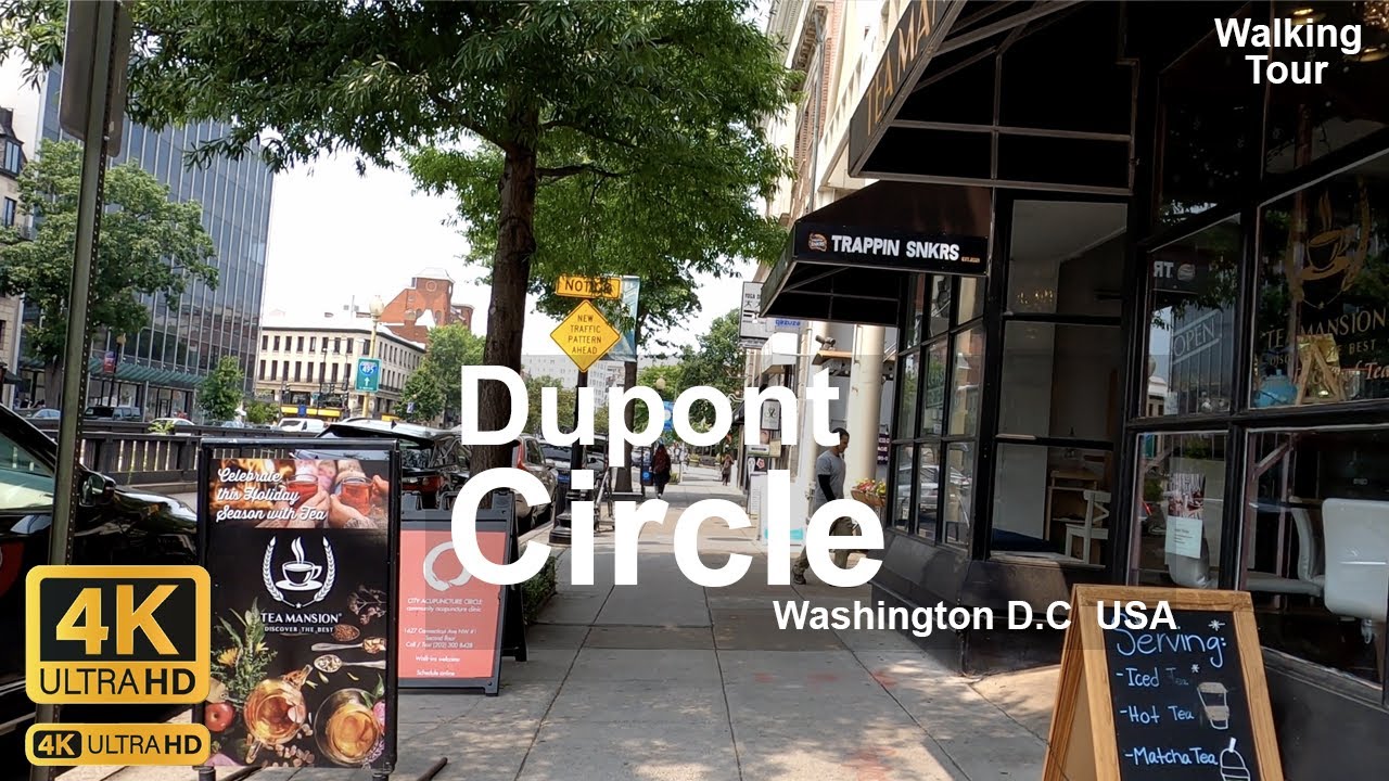 Dupont Circle 4k - Virtual Walking Tour - Dupont Station | Washington D.C - Street View #asmr #dc