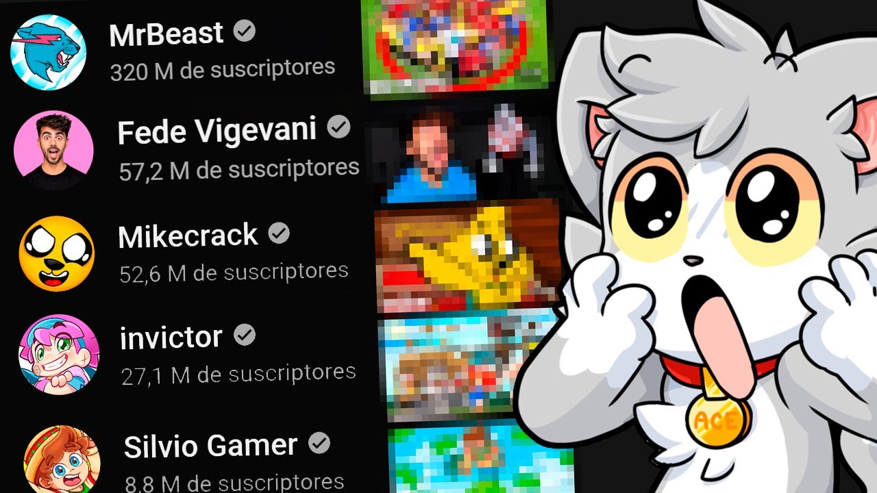 Estos son los VÍDEOS MÁS VISTOS de los YOUTUBERS 😮🤯