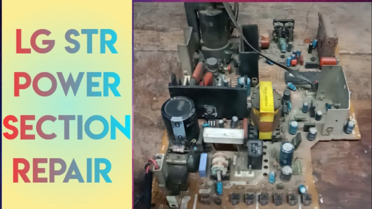 STR POWER SUPPLY REPAIR IN LG CRT TV. NO OUT PUT VOLTAGE IN LG CRT TV REPAIR.