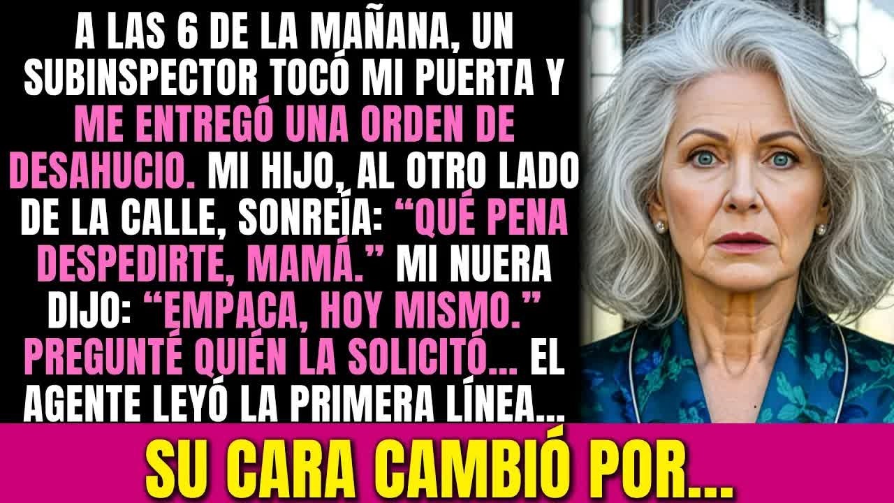 Mi hijo satisfecho cuando un subcomandante me entregó una “orden de desalojo”  Hasta que vi…