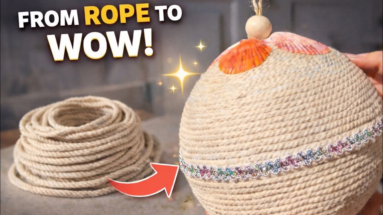 You Won’t Believe This Is Just Rope! 😱 DIY Basket