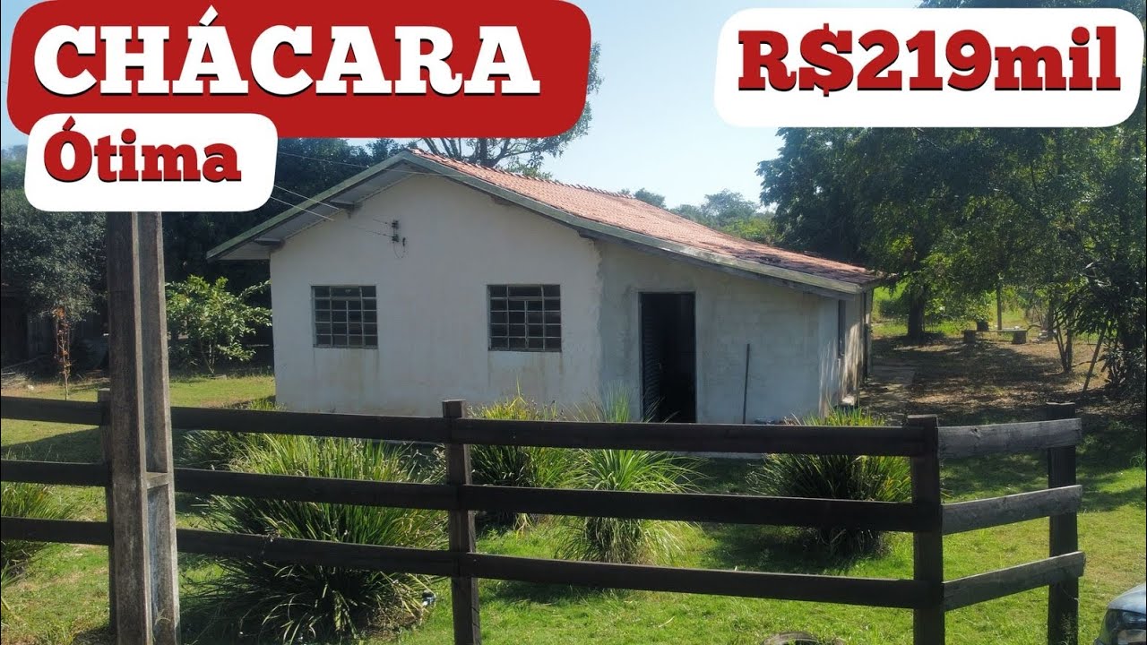 CHÁCARA ***(VENDIDO)***EXCELENTE CASA 3 QUARTOS REPRESA E PLANTIO R$219mil