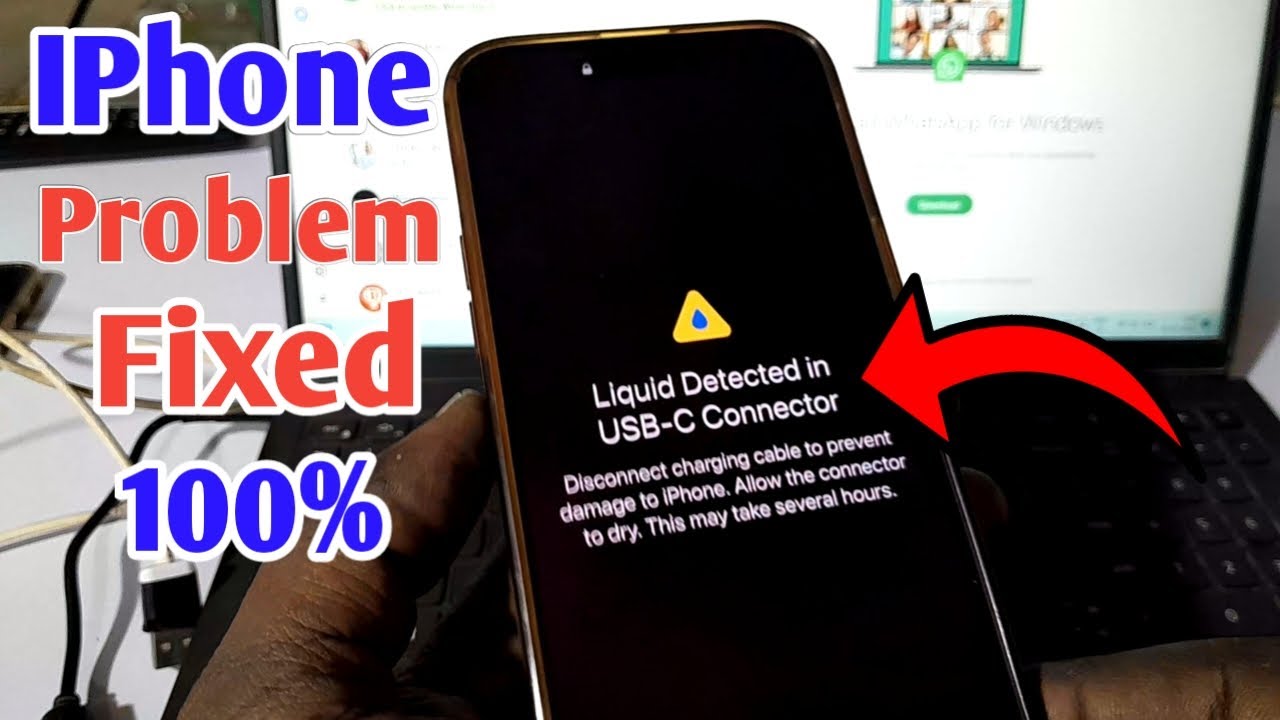 IPhone charge nahi ho raha hai | IPhone Liquid Detected in USB - C Connector Problem Fixed