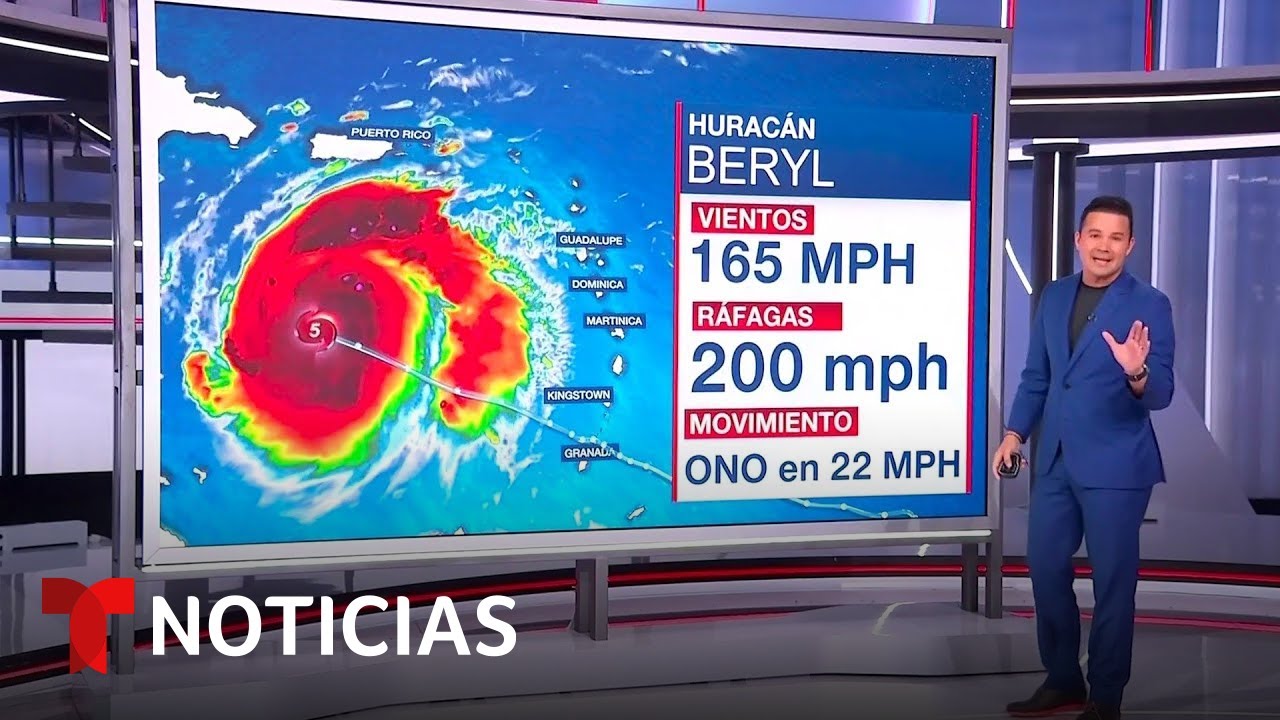 Beryl hace historia por su intensidad tan temprano en la temporada de ciclones | Noticias Telemundo