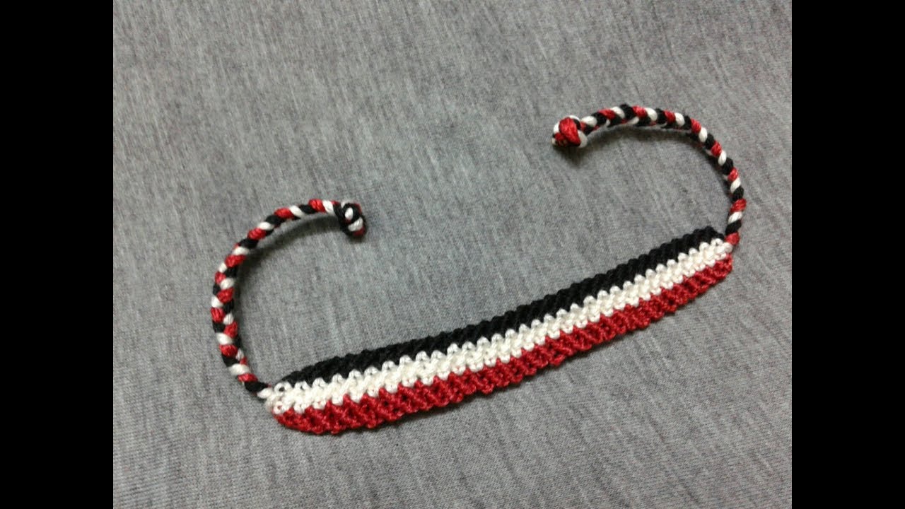 حظاظه علم مصر بطريقه سهله جدا(اساور الصداقة) Diy bracelet