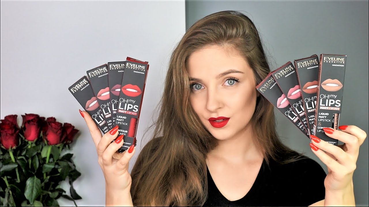 💄TEST: OH MY LIPS! EVELINE COSMETICS WSZYSTKIE KOLORY 💄