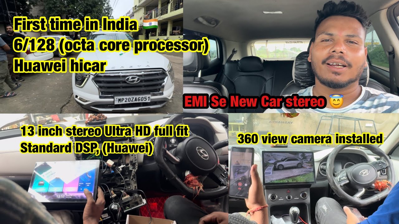 First time in India 🇮🇳 13 inch car stereo 6/128 (octa core processor),360 view camara installed #mp