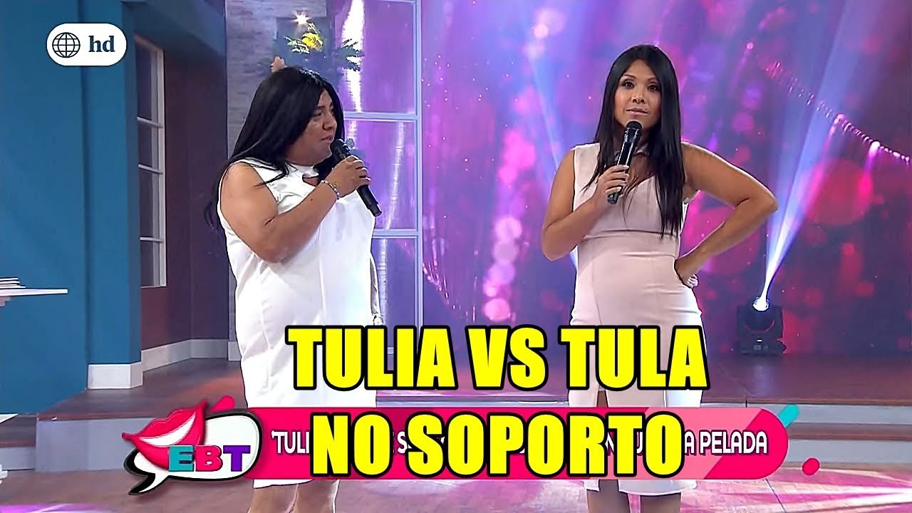 Tula Rodr&iacute;guez y su clon Tulia cara a cara en el no soporto-Piegrandevideoshd