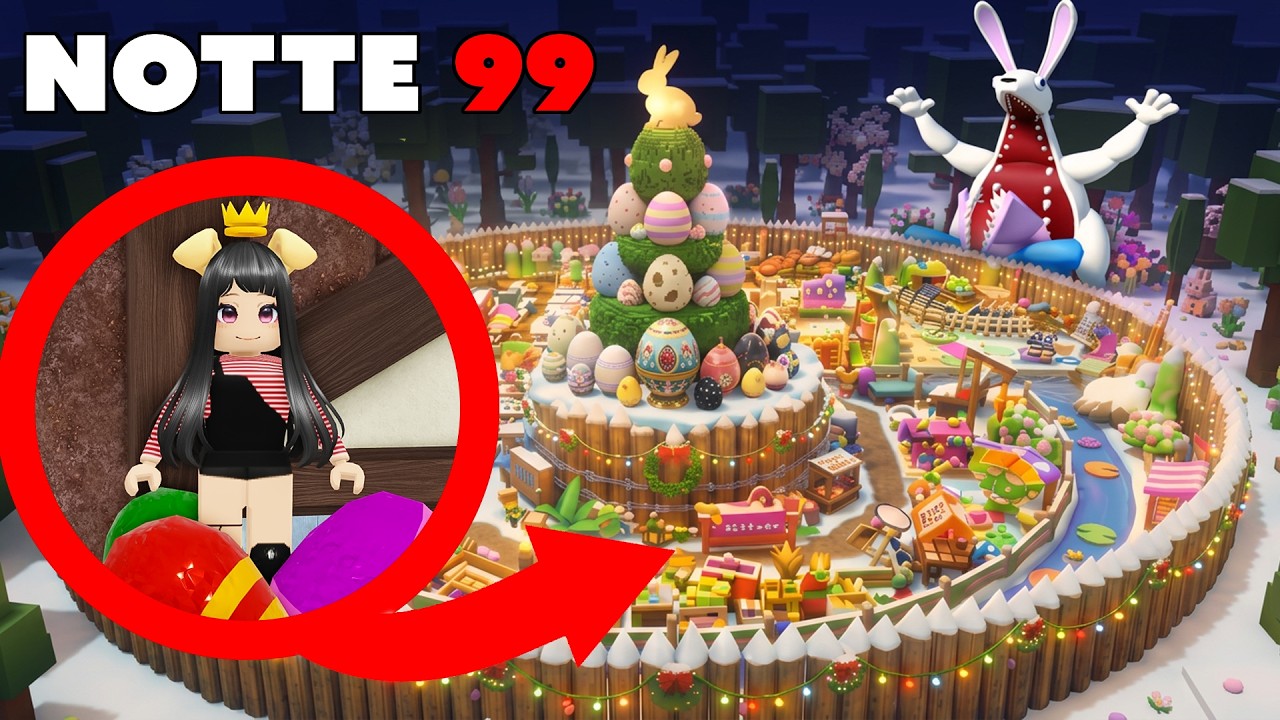 Ho costruito la BASE DI PASQUA pi&ugrave; GRANDE di 99 Notti nella Foresta!