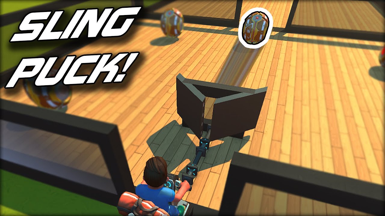 Playing 2v2 Sling Puck with Balls! (Scrap Mechanic Multiplayer Monday)