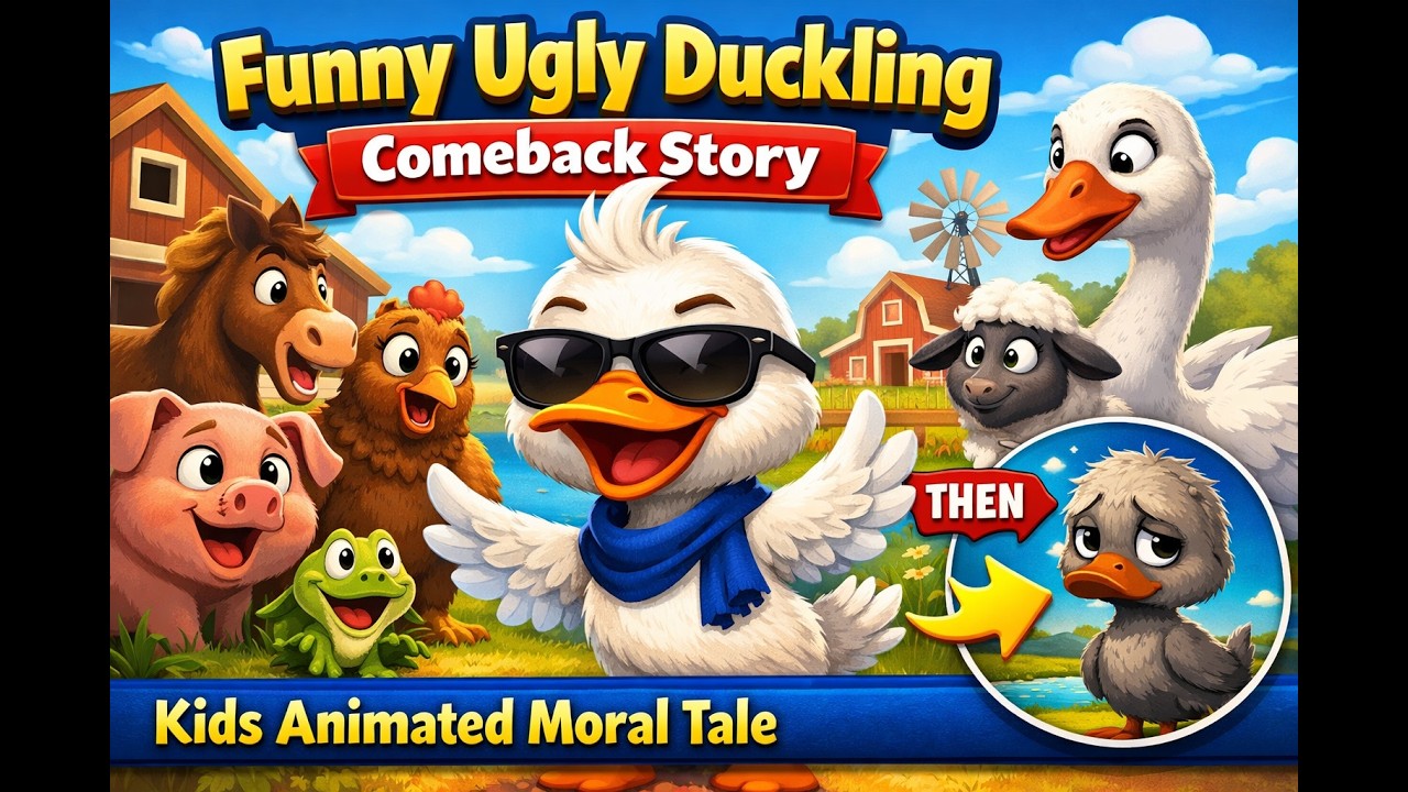 Funny Ugly Duckling Comeback Story | Kids Animated Moral Tale