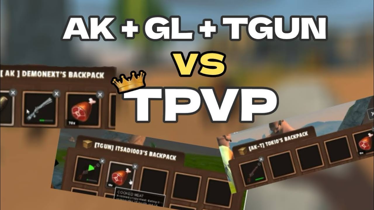 👑TPVP vs AK GL TGUN [tribals.io]