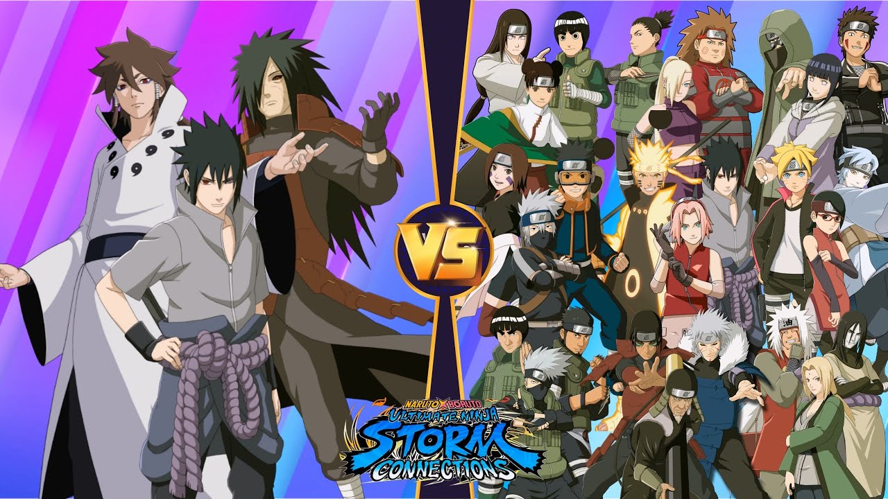 Sasuke & Madara & Indra VS Three-member team Marathon battle NARUTO X BORUTO Ninja STORM GAME