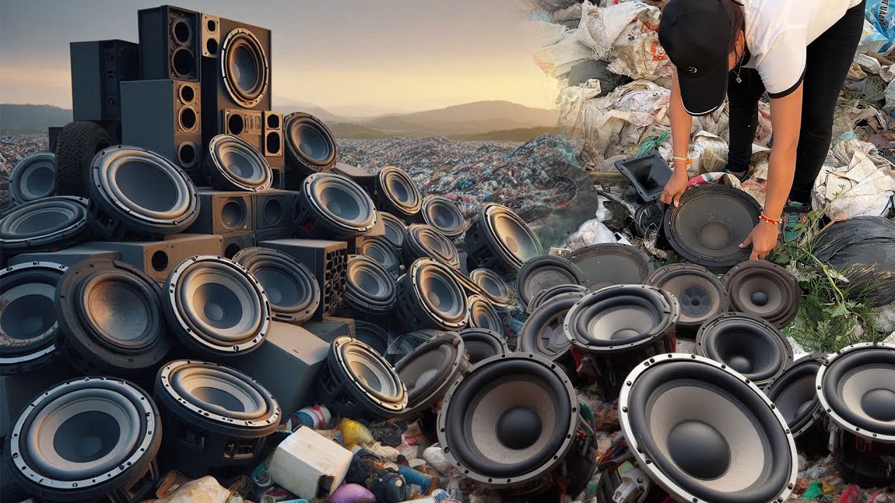 Wow...🤨 i Found a Lots Of Subwoofer Driver _ Many Phones in Garbage _ i Restore Cracked Galaxy Phone