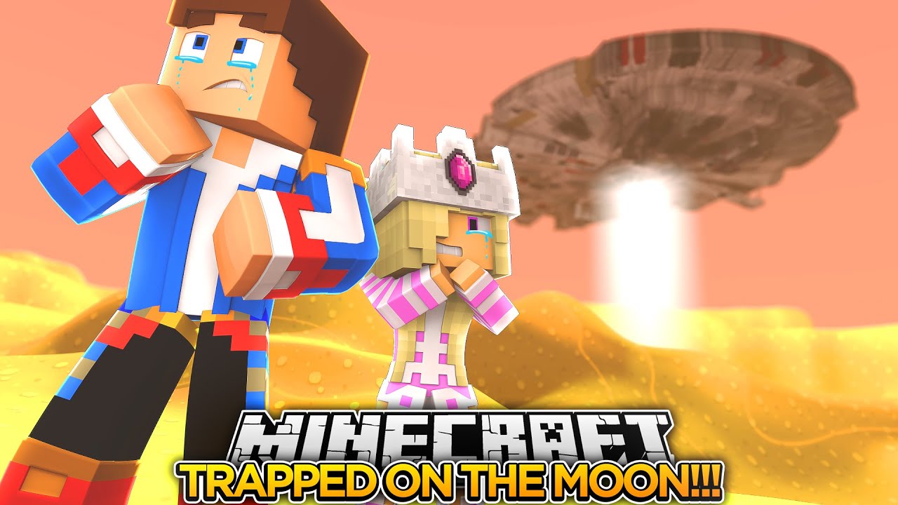 TRAPPED ON THE MOON w/ LITTLE DONNY!!!- Minecraft - Baby Leah Adventures.