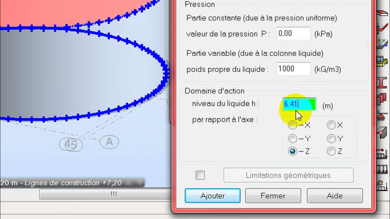 Etude réservoir d'eau de A à Z : partie 3 : chargements + combinaisons