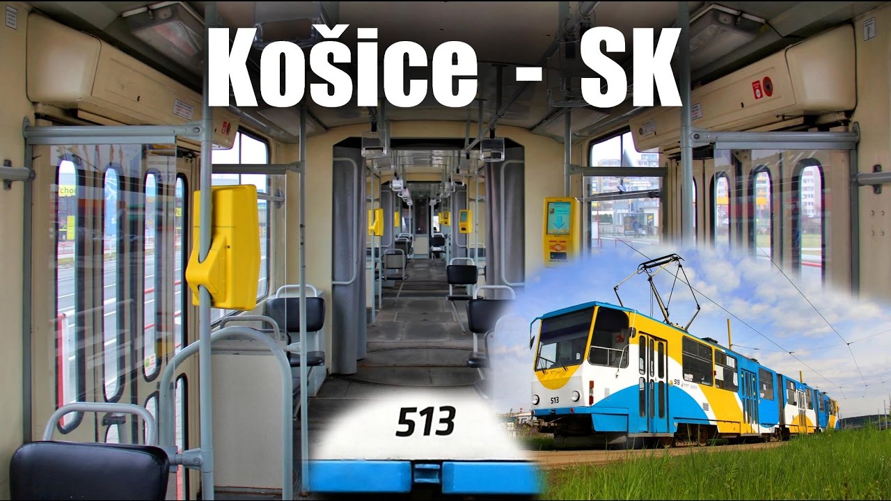KOŠICE TRAM - Fahrt im KT8D5 Nr. 513  (2017)