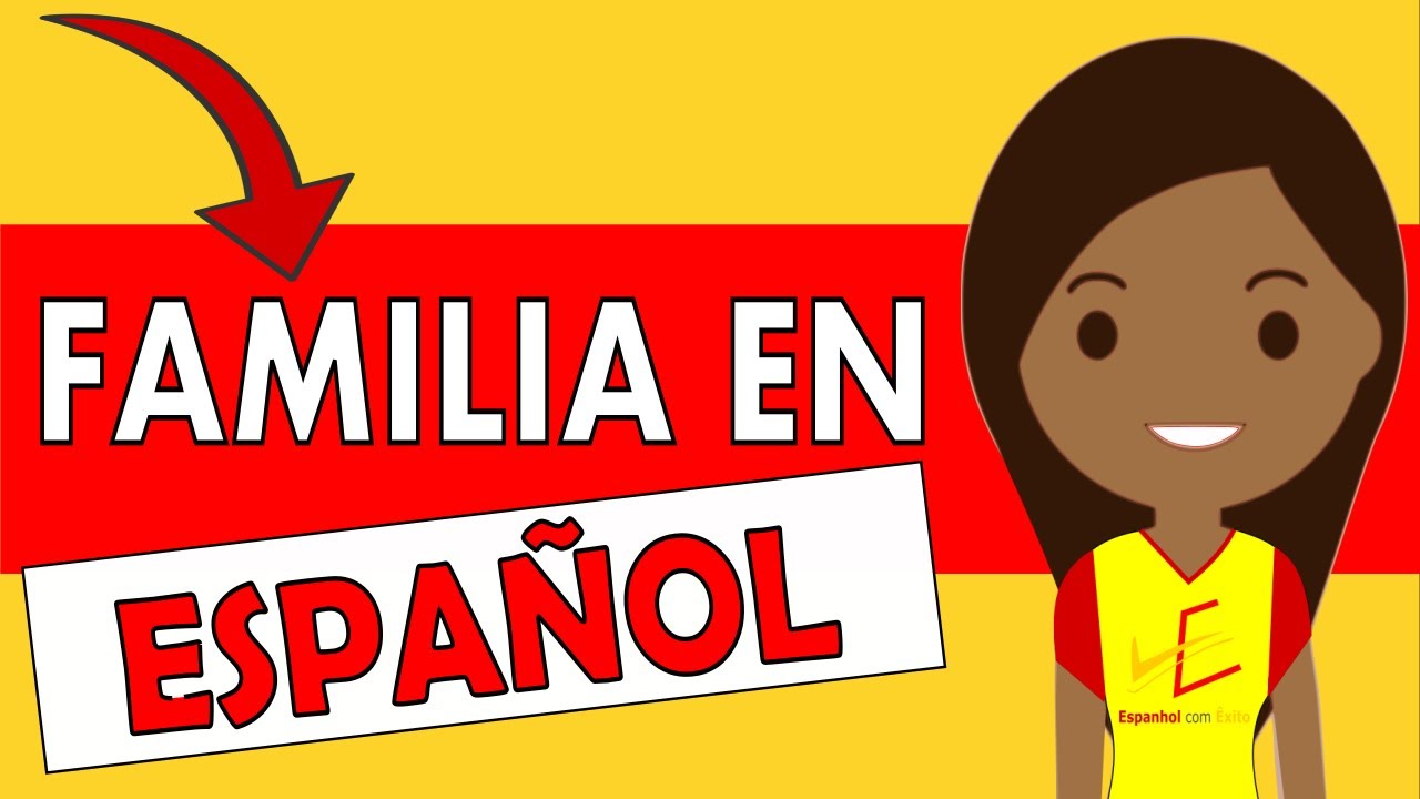 Família em espanhol - La familia en español (aula de espanhol online)