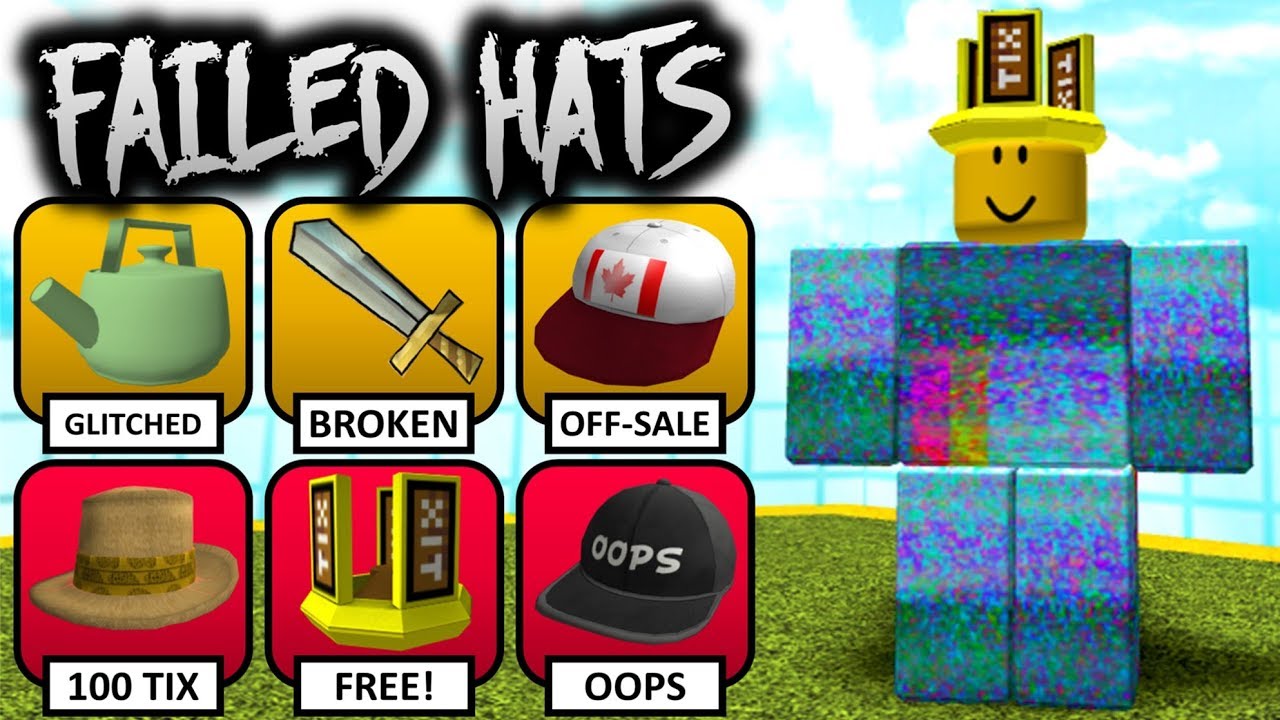 Failed Roblox hats that are still on the website?