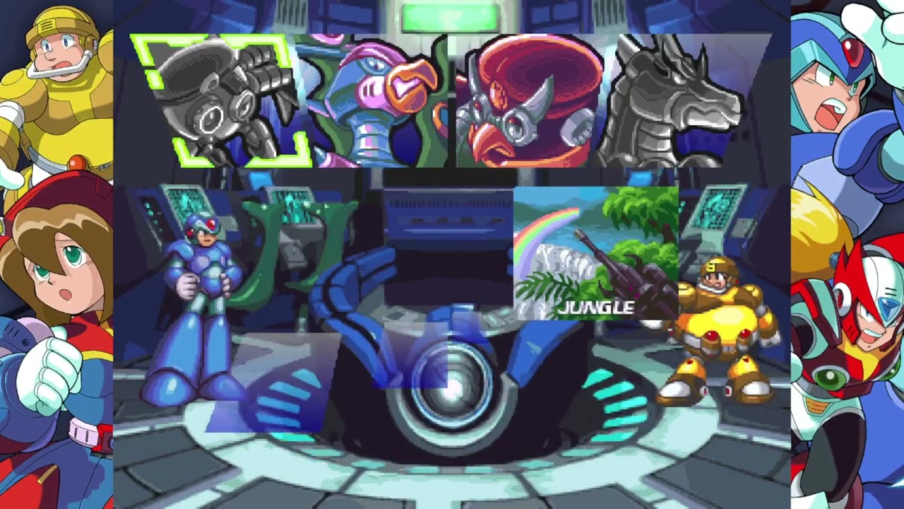Mega Man X4 - X, Stock shot playing