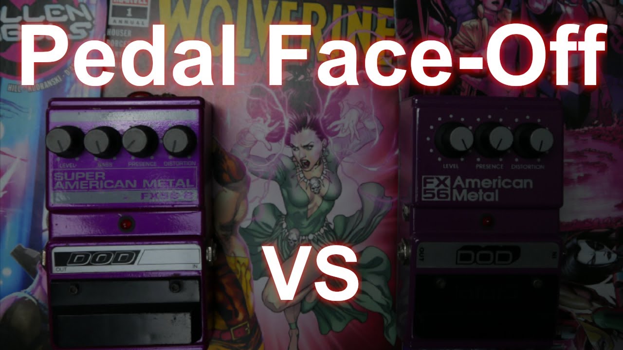 Pedal Face-Off – DOD FX56 vs FX56b (Super) American Metal Distortion Boss HM-2 clone comparison