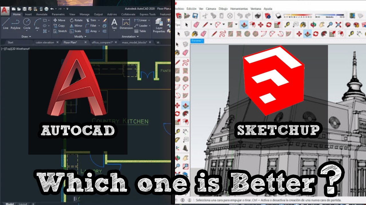 Autocad или Sketchup что лучше?