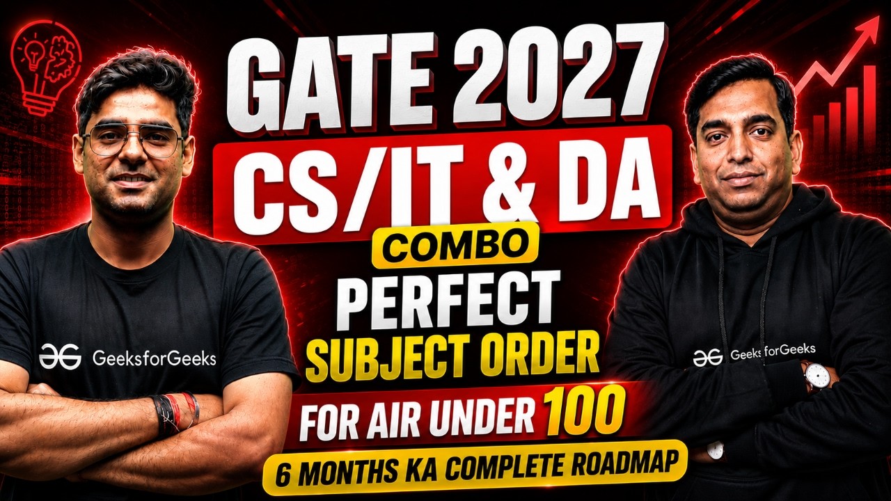 GATE 2027 CS/IT и DA | Идеальный порядок предметов для AIR до 100 | Полный 6-месячный план подгот...