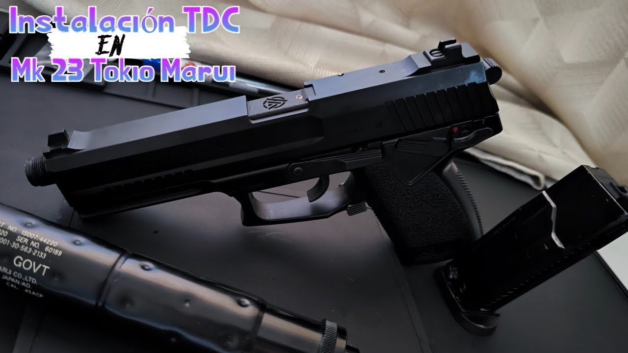 Instalando TDC En Mi Mk23 Socom Tokio Marui - Tutorial Instalación TDC Más Cañón Maple Leaf