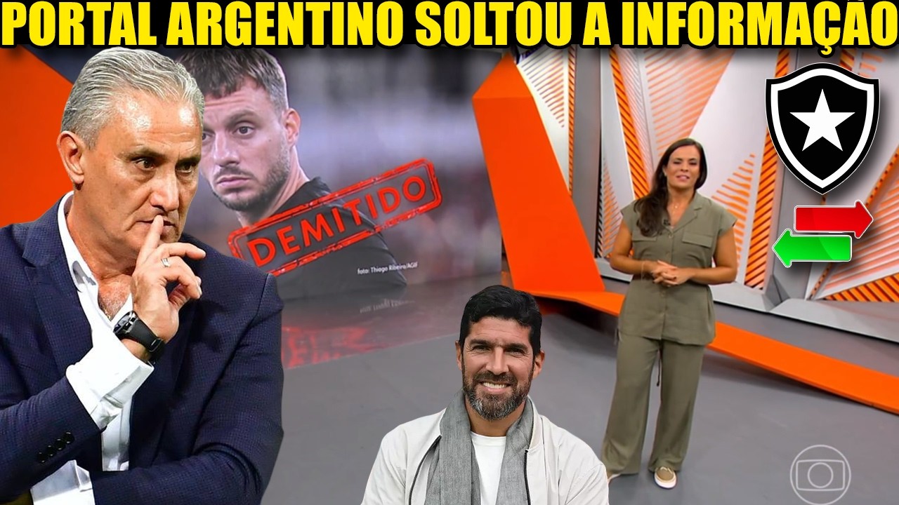 GLOBO ESPORTE BOTAFOGO! VAI FECHAR COM NOVO T&Eacute;CNICO, REFOR&Ccedil;OS E SA&Iacute;DAS! NOT&Iacute;CIAS DO BOTAFOGO DE HOJE