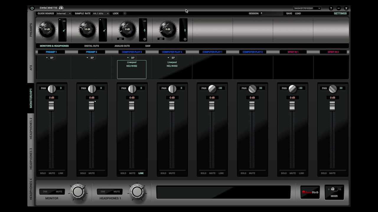 How to use the AFX as inserts in your DAW with the Discrete series interfaces