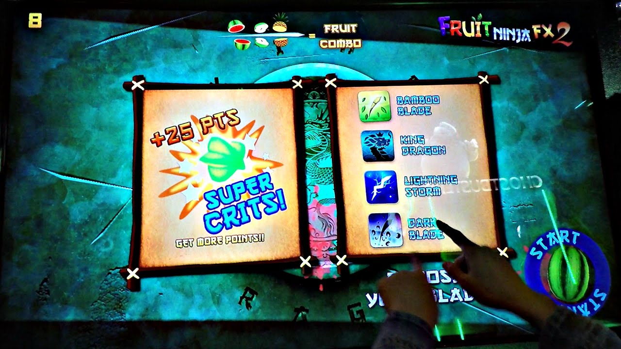 Let's Play Fruit Ninja FX 2 Arcade Ticket Redemption Game! ゲームセンター
