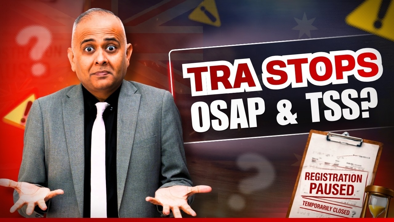 🚨🛠️ TRA Pauses OSAP & TSS Registrations | What You Must Do Now! 🇦🇺📢