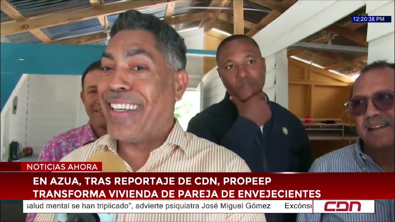 En Azua, tras reportaje de CDN, Propeep transforma vivienda de pareja de envejecientes