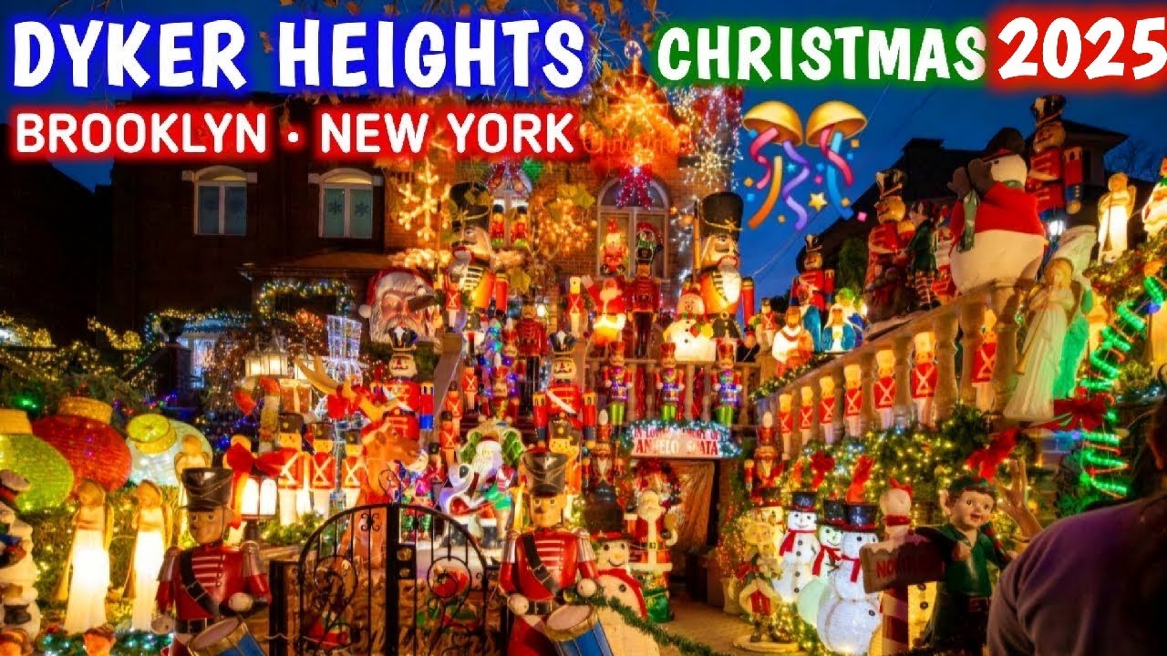 Dyker Heights Christmas Lights 2025 Brooklyn NYC LIVE ✨️ New York City Christmas 2025