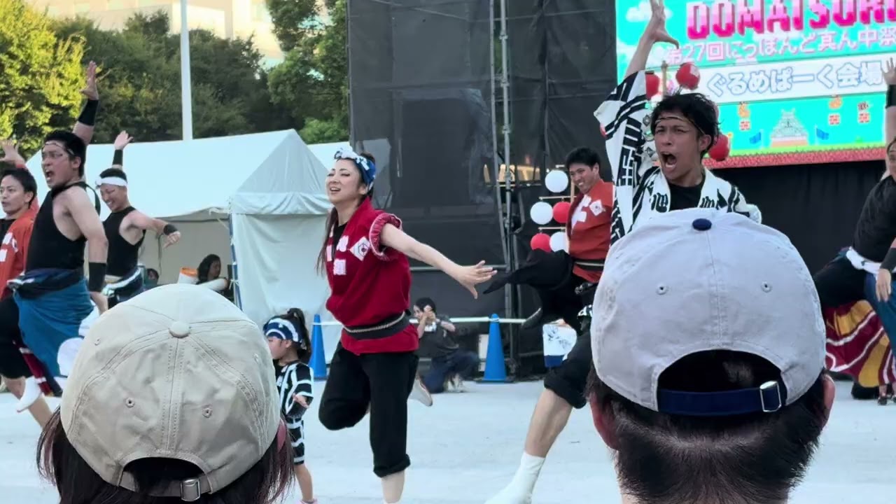 にっぽんど真ん中祭り2025 3日目　心纏い保存会　グルメパーク会場