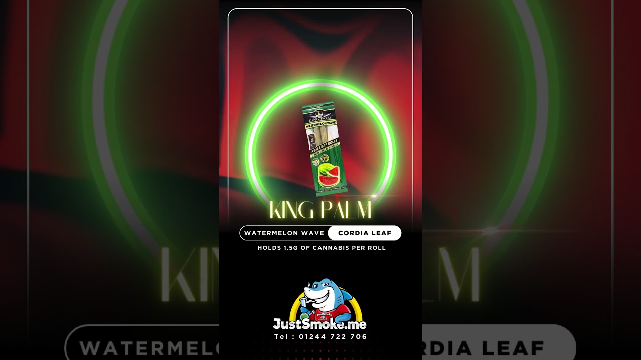 King Palm - Watermelon Wave - Cordia Leaf Rolls - By JustSmoke.me