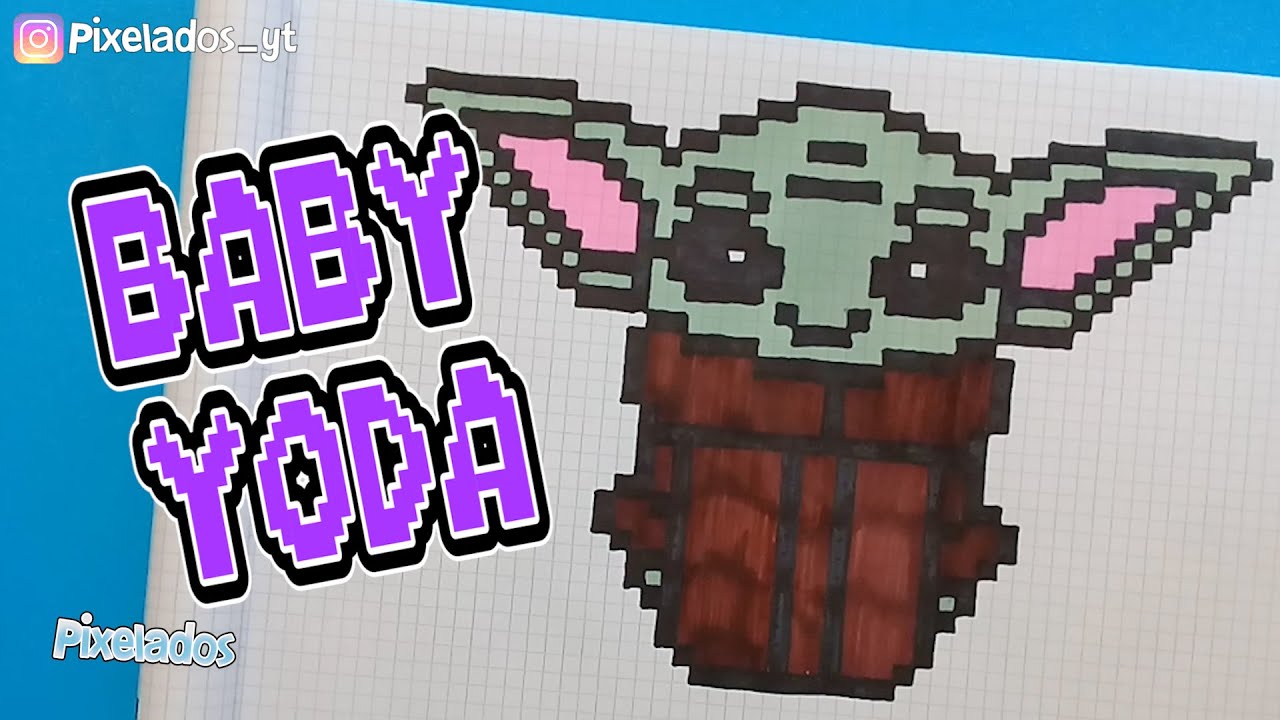 COMO DIBUJAR DIN GROGU - BABY YODA PIXEL ART - PIXELADOS