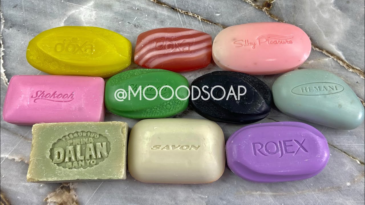 2x cutting soap. Asmr soap. Satisfying video. Help for sleep.