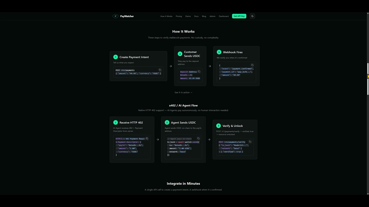 USDC Payment Verification API